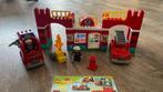 Duplo brandweerkazerne, Kinderen en Baby's, Speelgoed | Duplo en Lego, Ophalen of Verzenden, Gebruikt, Complete set, Duplo