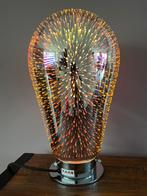 Design tafellamp met vuurwerk effect - Kare Design, Ophalen, Zo goed als nieuw, Glas, Minder dan 50 cm