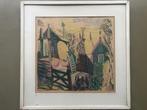 Nicolaas Wijnberg litho Boerderijen Blaricum 1947, Ophalen of Verzenden