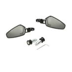 Spiegelset Bar-End CNC Ovaal Zwart Piaggio/Vespa NIEUW, Ophalen of Verzenden, ., ., .