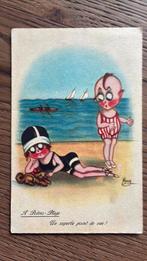 Een schitterend uitzichtpunt. Strand humor kinderen, Verzamelen, Ophalen of Verzenden, Gelopen, Kinderen