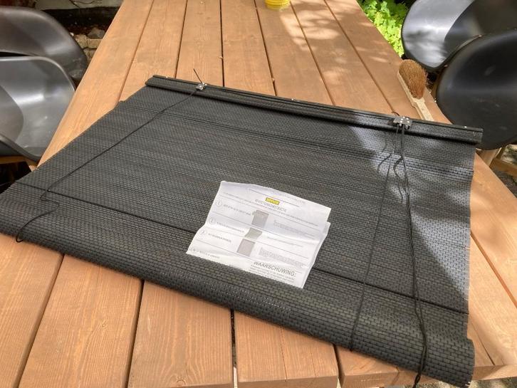 3 bamboe rolgordijnen zwart 90x180, Huis en Inrichting, Stoffering | Gordijnen en Lamellen, Zo goed als nieuw, 150 tot 200 cm