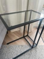 Glazen Bijzettafeltje - Stijlvol & Praktisch, Ophalen, Minder dan 45 cm, Minder dan 55 cm, Rechthoekig