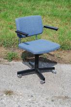 Gispen draaibare bureaustoel grijs-blauw, Blauw, Gebruikt, Bureaustoel, Ophalen