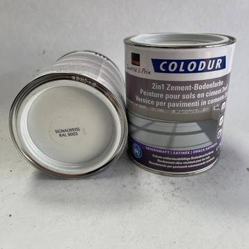 Colodur 2 in 1 Vloerverf Cementverf RAL 9003 Signaal Wit 750 beschikbaar voor biedingen
