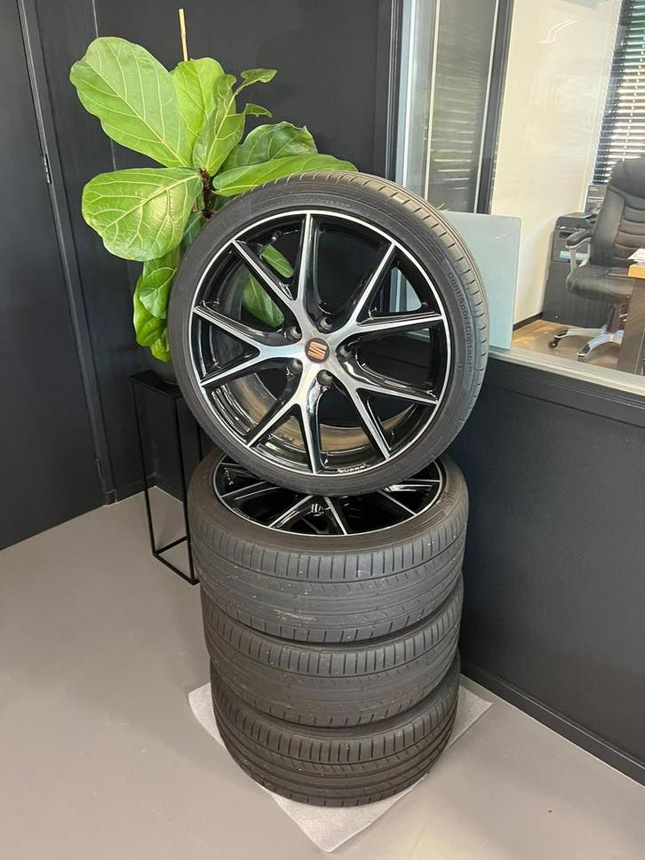 Velgen Cupra KL 19inch origineel (+ 5e losse velg), Auto-onderdelen, Banden en Velgen, Velg(en), Zomerbanden, 19 inch, 235 mm