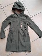 Softshell jas 128 mosgroen, Kinderen en Baby's, Kinderkleding | Maat 128, Ophalen, Zo goed als nieuw, Meisje, Jas