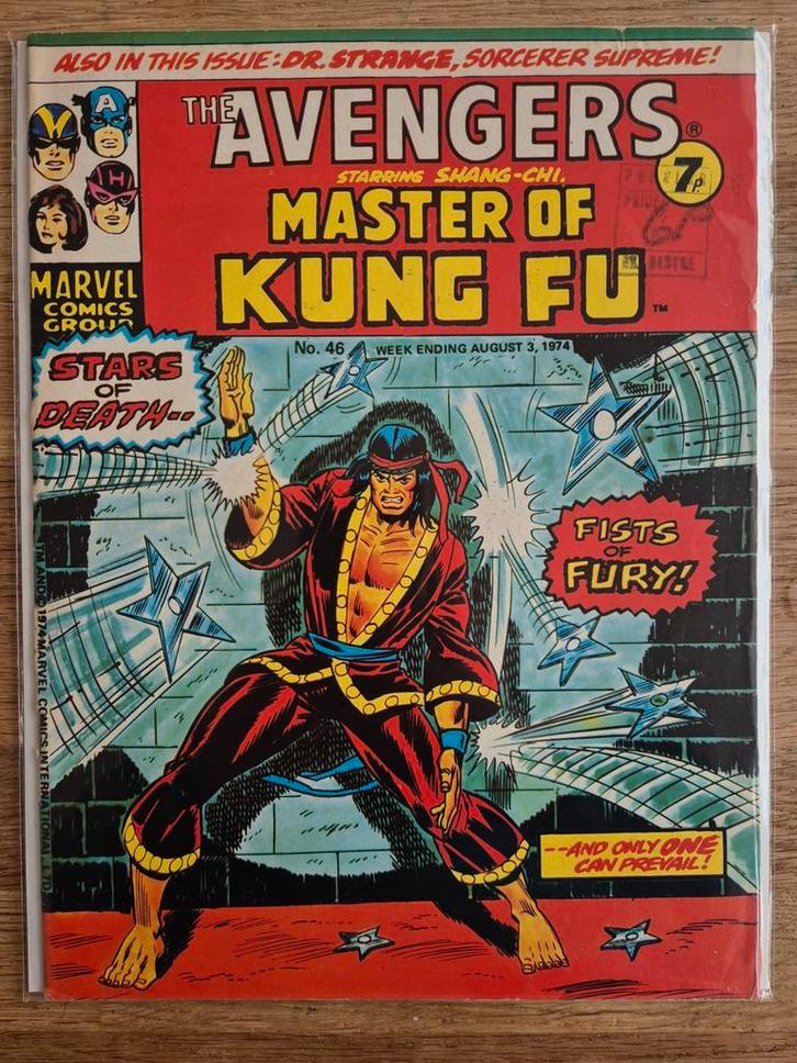 Avengers UK #46 (1974), Boeken, Strips | Comics, Zo goed als nieuw, Eén comic, Europa, Ophalen of Verzenden
