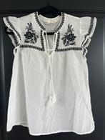 Top dames wit met zwarte details, H&M, Wit, Ophalen of Verzenden, Zo goed als nieuw