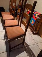 4 eiken stoelen, Ophalen, Gebruikt, Bruin, Boeren