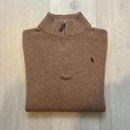 Polo Ralph Lauren Merino 1/4 Zip Knit Sweater, Ophalen of Verzenden, Gedragen, Maat 46 (S) of kleiner, Beige