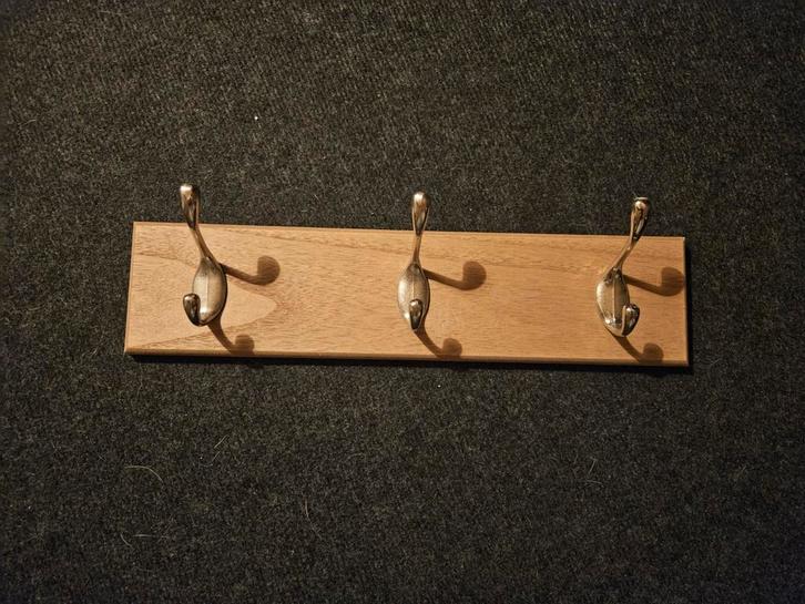 Kapstok aan muur (3 haken), Huis en Inrichting, Woonaccessoires | Kapstokken, Zo goed als nieuw, Wandkapstok, Minder dan 100 cm