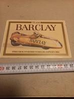 Team barclay streuer/schnieders werelkompioen 84, Ophalen of Verzenden, Zo goed als nieuw