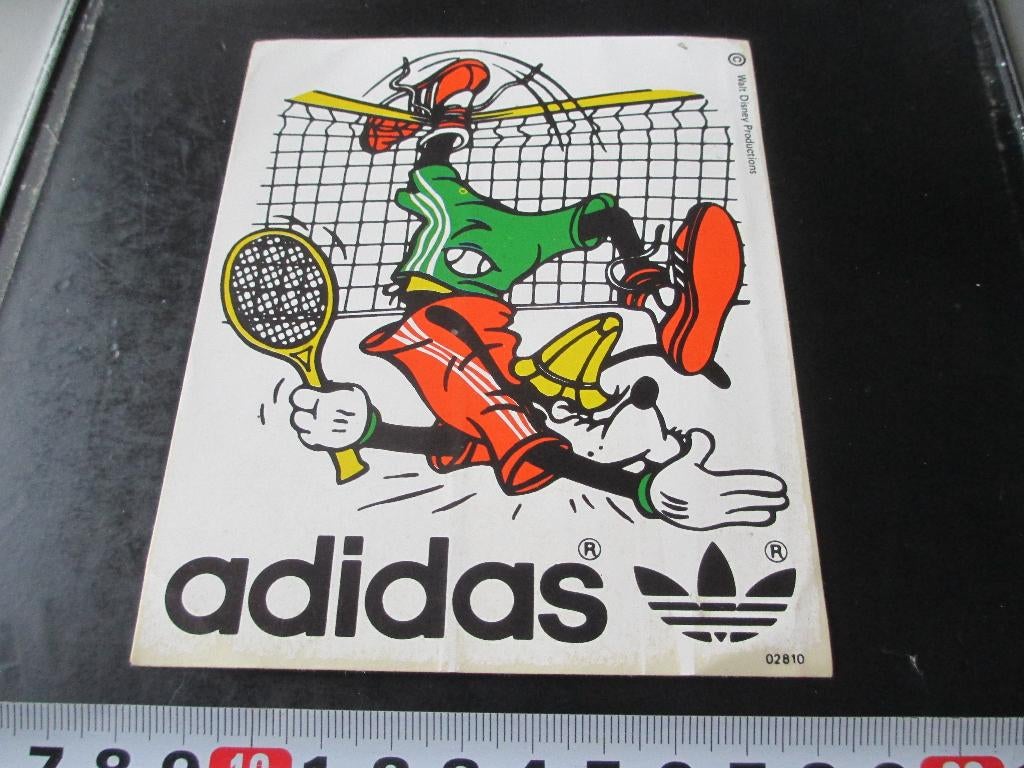 sticker Sport Tennis ADIDAS Goofy strip zwart, Ophalen, Zo goed als nieuw