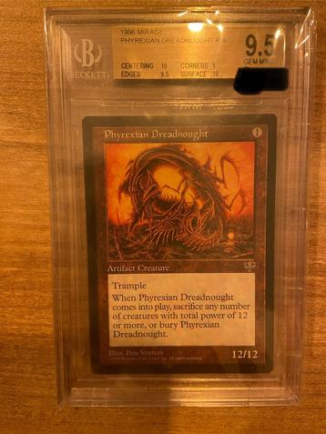Phyrexian Dreadnought Graded Beckett 9,5 (PSA 10) Gem Mint! beschikbaar voor biedingen