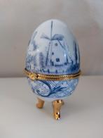 Delfts Blauw Ei met Molen, Ophalen
