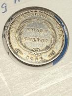 Kwartje 1826 WI Nederland Indië, Ophalen, Zilver, 25 cent, Koning Willem I