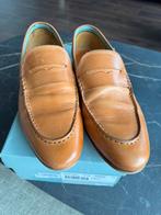 Leren heren loafers, Loafers, Manfield, Bruin, Ophalen of Verzenden