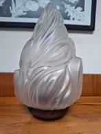 Art Deco vlam glazen lampenkap, Ophalen of Verzenden