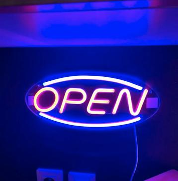 Neon OPEN Bord, Reclamebord voor Winkel, Salon of Horeca beschikbaar voor biedingen