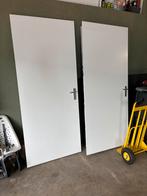 2x opdekdeur 88x211 links, Ophalen of Verzenden, Zo goed als nieuw, Binnendeur, 200 tot 215 cm
