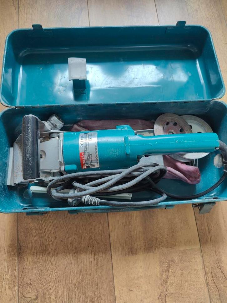 Makita PC1100 betonschaaf / schuurmachine, Doe-het-zelf en Verbouw, Gereedschap | Slijpmachines, Gebruikt, Haakse handslijpmachine