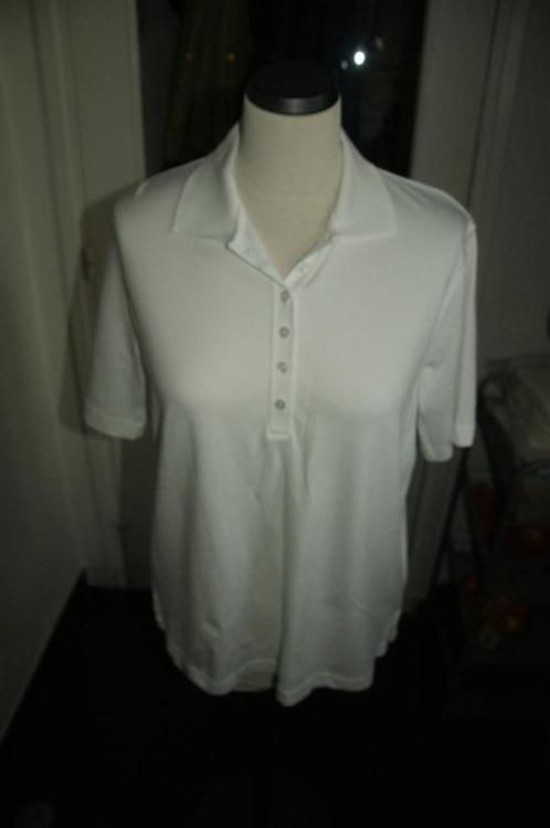 Dames Poloshirt mt L (C&A)m.k.m.knoopjes wit (1)NIEUW, Kleding | Dames, T-shirts, Nieuw, Maat 42/44 (L), Wit, Korte mouw, Ophalen of Verzenden