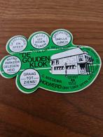 1918 Sticker De Gouden Klok  Hotel-Café-Restaurant Holwerda, Ophalen of Verzenden