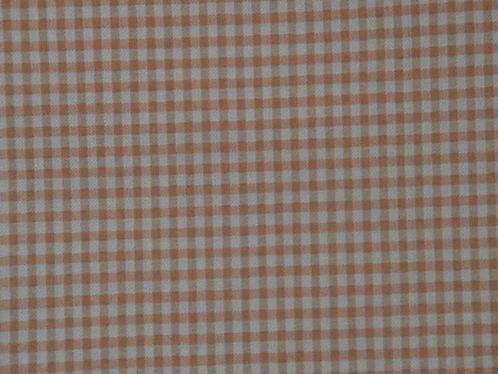 Mooie NIEUWE oranje + wit geruite stof - gewafeld, Hobby en Vrije tijd, Stoffen en Lappen, Nieuw, 30 tot 120 cm, 30 tot 200 cm