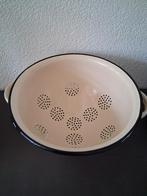 Vintage Brocante oude Emaille Vergiet - Zo Goed Als Nieuw!, Antiek en Kunst, Antiek | Emaille, Ophalen of Verzenden