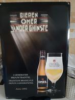 Omer bieren blikken reclame plaat., Ophalen of Verzenden, Zo goed als nieuw, Reclamebord, Plaat of Schild, Overige merken