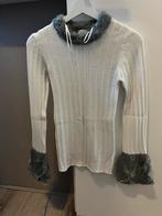 Witte trui met bont accenten - Twist, Kleding | Dames, Ophalen of Verzenden, Zo goed als nieuw, Maat 36 (S), Wit