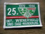 Badge 3 dagenmars Wienerwald jubileum 1970 - 1994, Ophalen of Verzenden, Nieuw, Overige typen