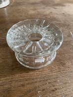 Antieke Glazen waxinelichtjes houder warmhouder rechaud, Antiek en Kunst, Ophalen of Verzenden