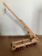 FAGUS houten kraanwagen wendbaar met 2 poppen ZGAN, Kinderen en Baby's, Speelgoed | Houten speelgoed, Ophalen of Verzenden, Zo goed als nieuw