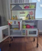 Houten keukentje met accesoires, Kinderen en Baby's, Speelgoed | Speelkeukens, Ophalen, Gebruikt, Hout, Speelkeuken