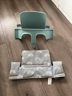 Stokke Tripp trapp babyset: ijsblauw / blauwgroen, Kinderen en Baby's, Kinderstoelen, Ophalen, Zo goed als nieuw, Meegroeistoel