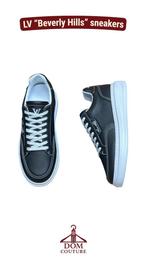 LV schoenen “Beverly Hills” Sneaker zwart leer maat 40-44, Kleding | Heren, Schoenen, Ophalen of Verzenden