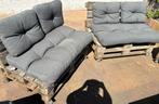 Palletloungebank palletkussen palletbank, Ophalen, Gebruikt