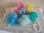 7 nieuwe douche sponzen in verschillende leuke kleuren., Ophalen of Verzenden, Nieuw, Bad & Douche