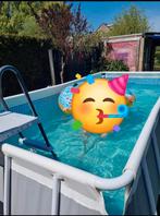 Zwembad 4x2m met koepel, systemen en verwarming, Gebruikt, 200 tot 300 cm, Rechthoekig, Ophalen