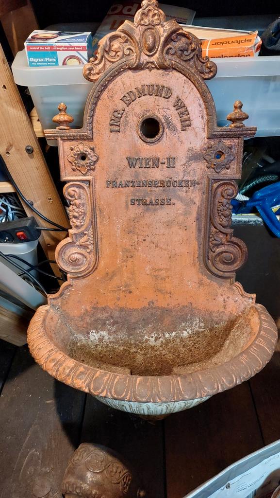 Gietijzeren Fontein Edmund Weil - Antiek, Antiek en Kunst, Curiosa en Brocante, Ophalen