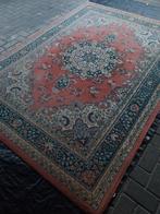 Vintage vloerkleed, Huis en Inrichting, Overige kleuren, Vintage retro perz perzische mancave  wol hip, 200 cm of meer, Ophalen of Verzenden