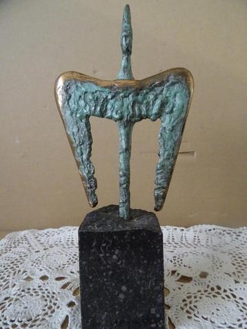 Carina Canton bronzen beeld Opwaartse vlucht 22cm 1994 beschikbaar voor biedingen