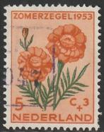 Nederland 1953 603 Zomer 5c Afrikaantje, Gest, Postzegels en Munten, Ophalen of Verzenden, Na 1940, Gestempeld