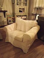Lichtbeige Kilanda Ikea Ektorp fauteuil stoel of hoes, Gebruikt, Eenpersoons, Minder dan 75 cm, Scandinavisch