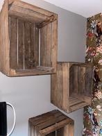 4 Oude aardappelkistjes - decoratief, Ophalen, Gebruikt