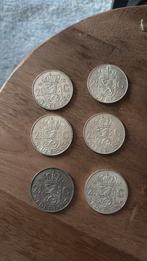 6x rijksdaalder zilver, Ophalen of Verzenden, Koningin Juliana, 2½ gulden, Zilver
