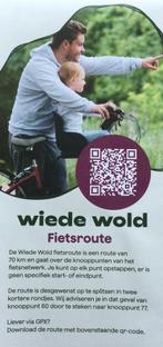 Plattegrond fietsroute Wiede Wold, gem. De Wolde, Drenthe, 2000 tot heden, Nieuw, Ophalen of Verzenden, Landkaart