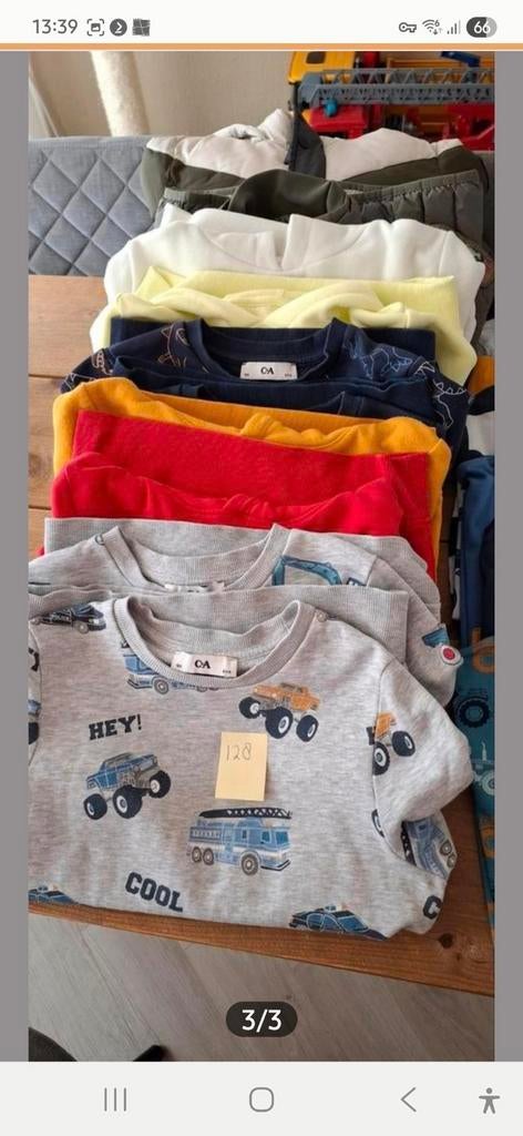 Groot kledingpakket jongen maat 128, Kinderen en Baby's, Ophalen, Gebruikt, Jongen, Overige typen